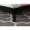 Jojoka Velvet Upholstered Platform Bed Frame with Tufted Headboard, Wooden Slats Support, Under Bed Storage, No Box Spring Needed - 4 of 4