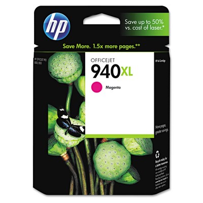 HP 940XL Single Officejet Ink Cartridge - Magenta (C4908AN#140)