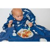 Grabease Allover Waterproof Bib for Self-Feeding Infants and Toddlers, Machine Washable, Ages 6-24 Months, Navy - 3 of 4