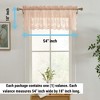 HLC.ME Jolene Floral Rod Pocket Lace Sheer Short Valance for Small Windows, Kitchen and Bathroom - 2 of 4