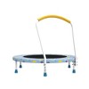 NAYSAYE Kids Mini Trampoline 36 Inch Indoor Outdoor Bouncer with Handle Great Gift for Toddlers and Children, Blue, 36"*36"*30.3" - 3 of 4