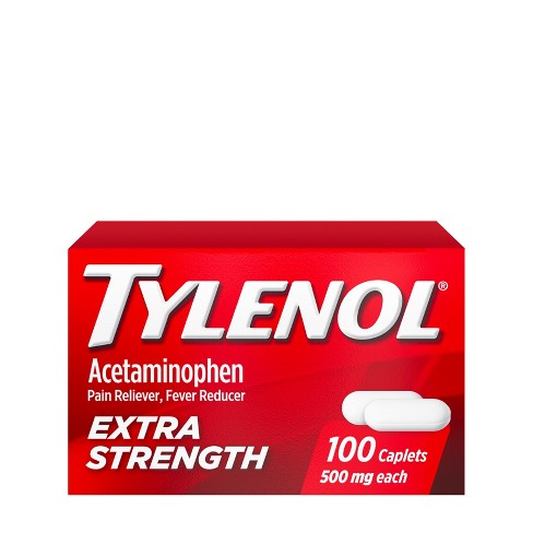 Tylenol Extra Strength Pain Reliever and Fever Reducer Caplets - Acetaminophen - image 1 of 4