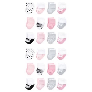 Luvable Friends Cotton Rich Baby Terry Socks 24-Pack - 1 of 3