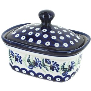 Blue Rose Polish Pottery 1188 Zaklady Butter Tub - 1 of 1