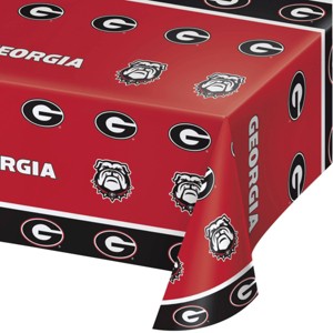 Creative Converting University of Georgia Plastic Tablecloths Kit 3ct - 1 of 2