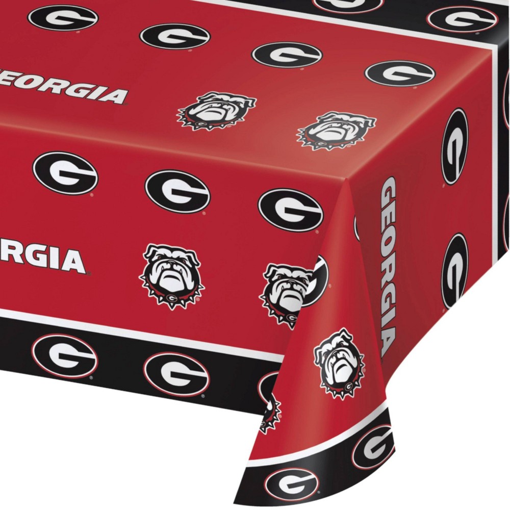 University of Georgia Plastic Tablecloths Kit 3ct