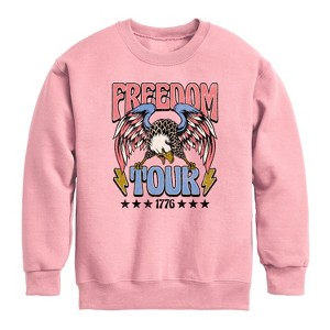 Boys' - Instant Message - Freedom Tour 1776 Graphic Long Sleeve Fleece Sweatshirt - 1 of 4