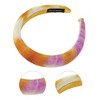 Unique Bargains Women's Elegant Tie-dye Colored Hairband 6.69"x6.10" Orange Purple 1 Pc - 3 of 3