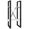 vidaXL Book Cabinet White Engineered Wood, Metal - White 15.7" - 4 of 4
