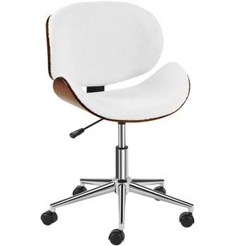 Yaheetech Adjustable Home Office Chair Armless Swivel Chair