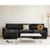 Modular Sectional Cloud Couch, 113" &143" U Shaped Couch, Sofa Couch with 5 Pillows & Movable Ottoman, Chenille - 2 of 4