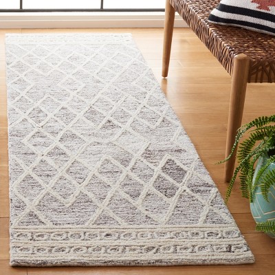 SAFAVIEH Abstract Malcolm Trellis Area Rug, Ivory/Grey, 4' x 6'