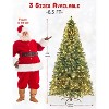 Pre-lit Artificial Christmas Tree with LED Lights, Abundant Branch Tips, Sturdy Metal Stand, and Easy Assembly - 2 of 4