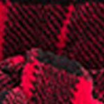 red black plaid with cream