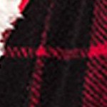 red black plaid with cream