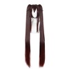 Unique Bargains Women's Halloween Wigs 47" Brown with Wig Cap - image 2 of 4