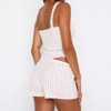 Clotth Women Sexy 2 Piece Pajama Set Sleeveless Lace Trim Crop Cami Top and Shorts Pj Set Y2K Knitted striped Sleepwear Lounge Outfits - 4 of 4