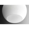 Progress Lighting Carisa 4-Light Bath Wall Light, Brushed Nickel, White Glass Globes Collection - 3 of 4