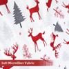 Christmas Bed Sheets, Soft Brushed Microfiber, 16" Deep Pocket Fitted Sheet, Flat Sheet and 2 Pillowcase - 3 of 4