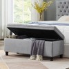 NicBex Modern 45" Tufted Storage Bench with Linen Fabric for Bedroom and Living Room - 4 of 4