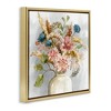 Stupell Industries Wildflower Watercolor Bouquet Floating Frame Canvas Art, Gold, 25" x 25" - 2 of 4