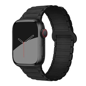 HTUTWOO Magnetic Silicone Compatible with Apple Watch Band Ultra 2 ＆Ultra 49mm 46mm 45mm 44mm 42mm 41mm 38mm for Woen men - 1 of 4