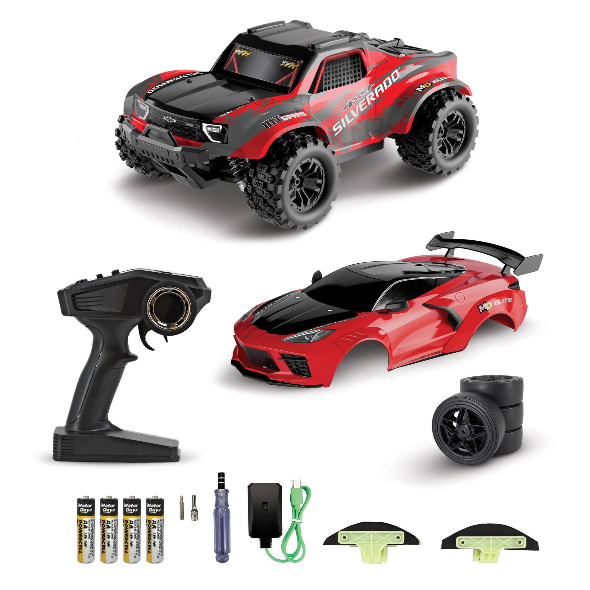 Motor Dayz 1:16 Elite GM TRUCK and Sportscar C Remote Control Vehicles