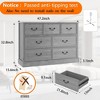 Farmhouse 7 Drawers Dresser for Bedroom, Wood Dresser Chest of Drawers Organizer Storage - 2 of 4