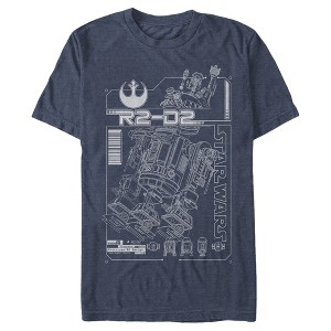 Men's Star Wars R2-D2 Schematic Details T-Shirt - 1 of 4