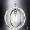 Urban Ambiance Luxury Vintage Pendant,  14"H x 12"W,  Galvanized Steel Finish, UHP2215 - 3 of 4