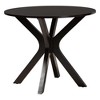 Baxton Studio Norah Modern Grey Fabric and Dark Brown Finished Wood 5-Piece Dining Set - 4 of 4