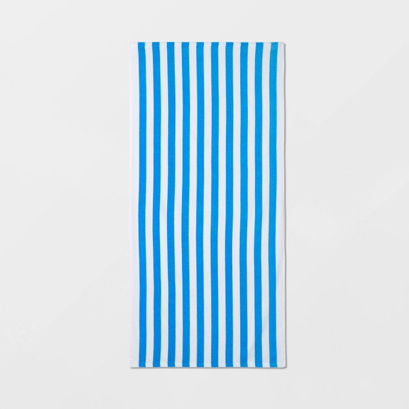 Striped Beach Towel Blue/White - Sun Squad&#8482;, 1 of 5
