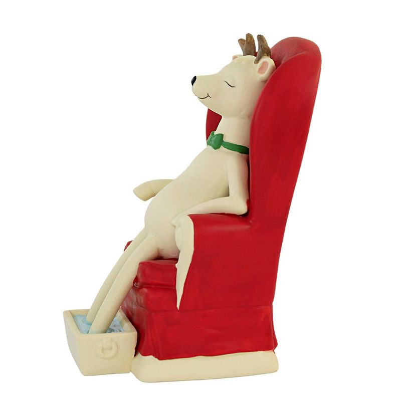 Dept 56 Snowbabies 5.5 Inch Santa's Reindeer R & R Rest Relaxation Figurines, 2 of 4