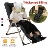 NewHome"71x22 Inch Chaise Lounger Cushion for Recliners, Rocking Chairs, Deck & Sofa Mats, Outdoor Comfort"BlackRedCoffeeGrey&Purple - 2 of 4