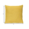 18"  Yellow Tweed Textured Velvet Throw Pillow - 3 of 3