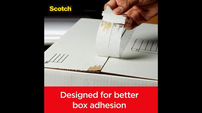 Scotch Box Lock Shipping Tape 1.88in x 54.6yd, 2 of 20, play video