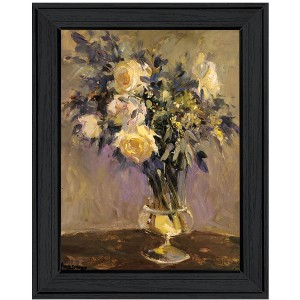 HomeRoots Evening Vase Black Framed Print Wall Art - 1 of 4