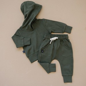 Kids Harley Jogger Long Sleeve Set - Olive + Scout - 1 of 4