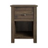 GDFStudio Elvric Rustic Wooden Nightstand with 1 Drawer and Lower Shelf - 4 of 4
