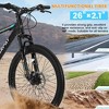 NAYSAYE 26 Inch Mountain Bike 21 Speed Disc Brakes High Carbon Steel Frame Bikes for Adults for Trail Riding, Black and Blue, 71"*25"*39.3" - 2 of 4
