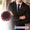 Unique Bargains Flower Lapel Pins Stick Brooch for Men Wedding Graduation 1 Pc - 4 of 4