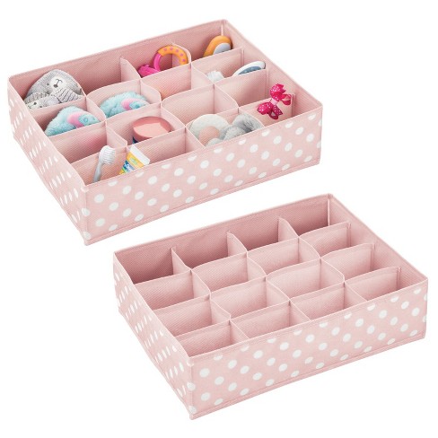 mDesign Soft Fabric Dresser Drawer and Closet Storage Organizer Set