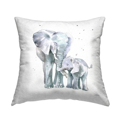 Stupell Industries Mother & Child Elephants Casual Wildlife Family