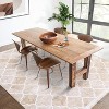 Machine Washable Area Rug Boho Low Pile Rug Geometric Trellis Non Slip Backing Rug Foldable Ultra-Thin Carpet - 2 of 4