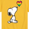 Boys' - Peanuts - Snoopy Rainbow Heart Short Sleeve Graphic T-Shirt - 2 of 4