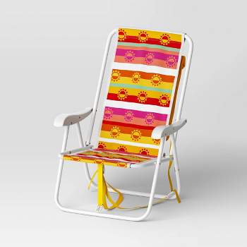 Recycled Fabric Outdoor Portable Backpack Beach Chair Sun Belt Stripe - Sun Squad™