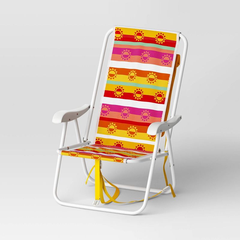 Recycled Fabric Outdoor Portable Backpack Beach Chair Sun Belt Stripe - Sun Squad&#8482;, 1 of 7