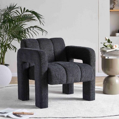 LOVMOR 31.10" Wide Boucle Upholstered Accent Chair