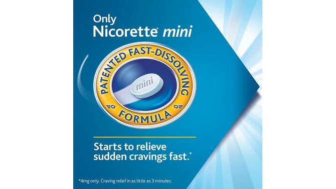 Nicorette 4mg Stop Smoking Aid Nicotine Mini Lozenge - Mint, 2 of 12, play video