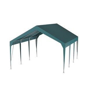 Heavy Duty Carport, 10 x 20ft to 13 x20ft Portable Waterproof Weather Resistant UV Protected, Outdoor Storage Shed for Cars Boats - 1 of 4